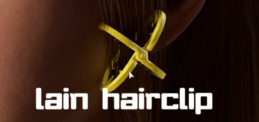 Serial Experiments Lain Hairclip v1.0