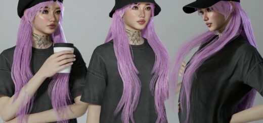 Buns Long Hair Replacement v2.0