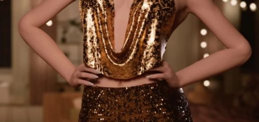 Backless Sequence Halter Top v1.0