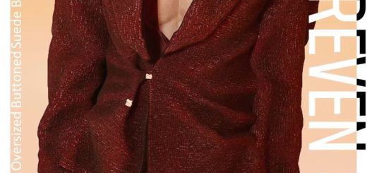 Deluxe Oversized Buttoned Suede Blazer v1