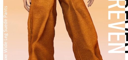 Deluxe Wide Leg Suede Pants v1